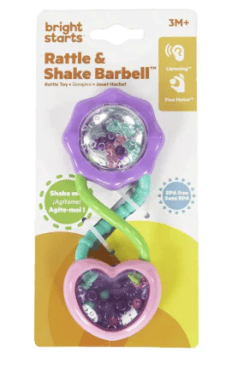 Bright Starts Violet Rattle & Shake Barbell